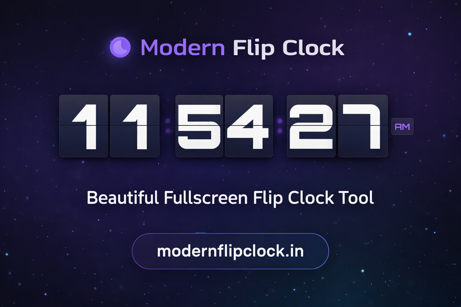 Modern Flip Clock gallery image