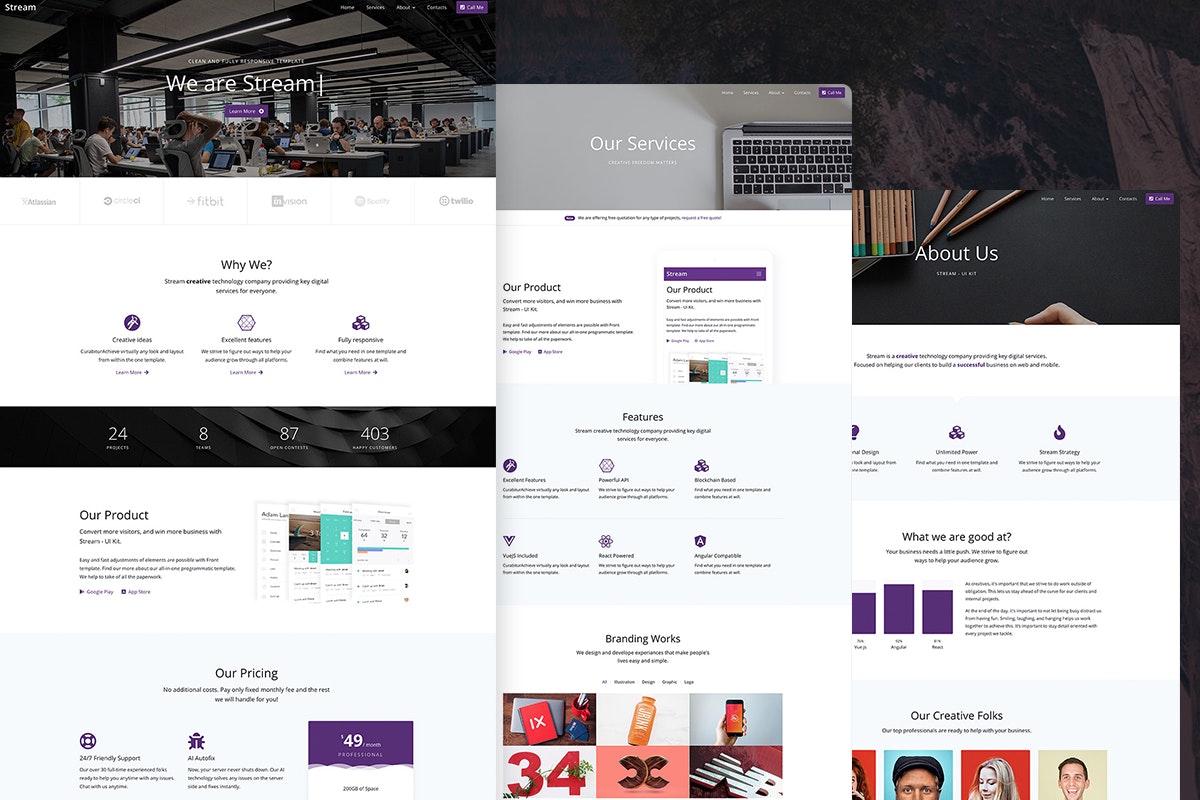 Stream Ui Kit A Beautiful Open Source Bootstrap 4 Ui Kit