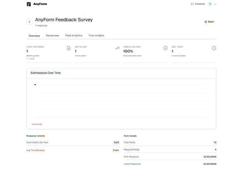 AnyForm - Screenshot 4 showing product features and functionality