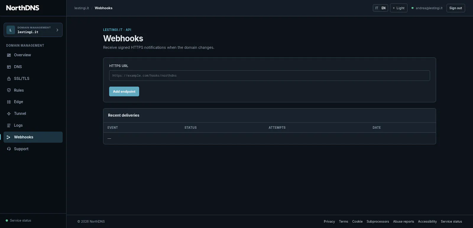 Closed Beta for Businesses · NorthDNS screenshot 3