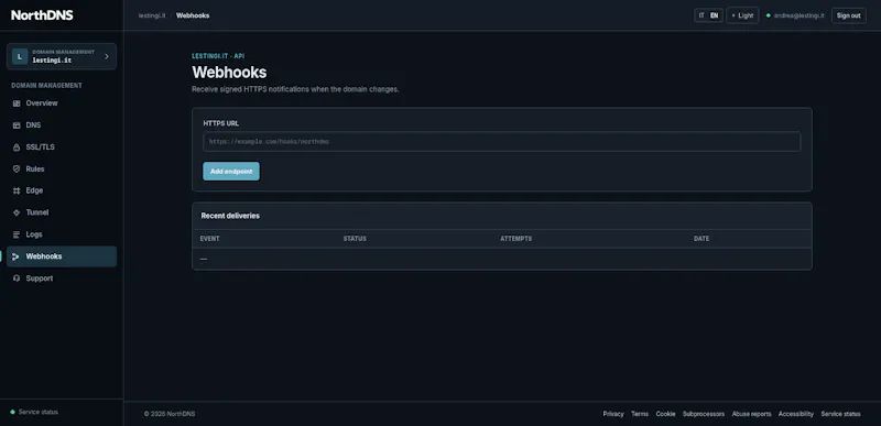 Closed Beta for Businesses · NorthDNS screenshot 3