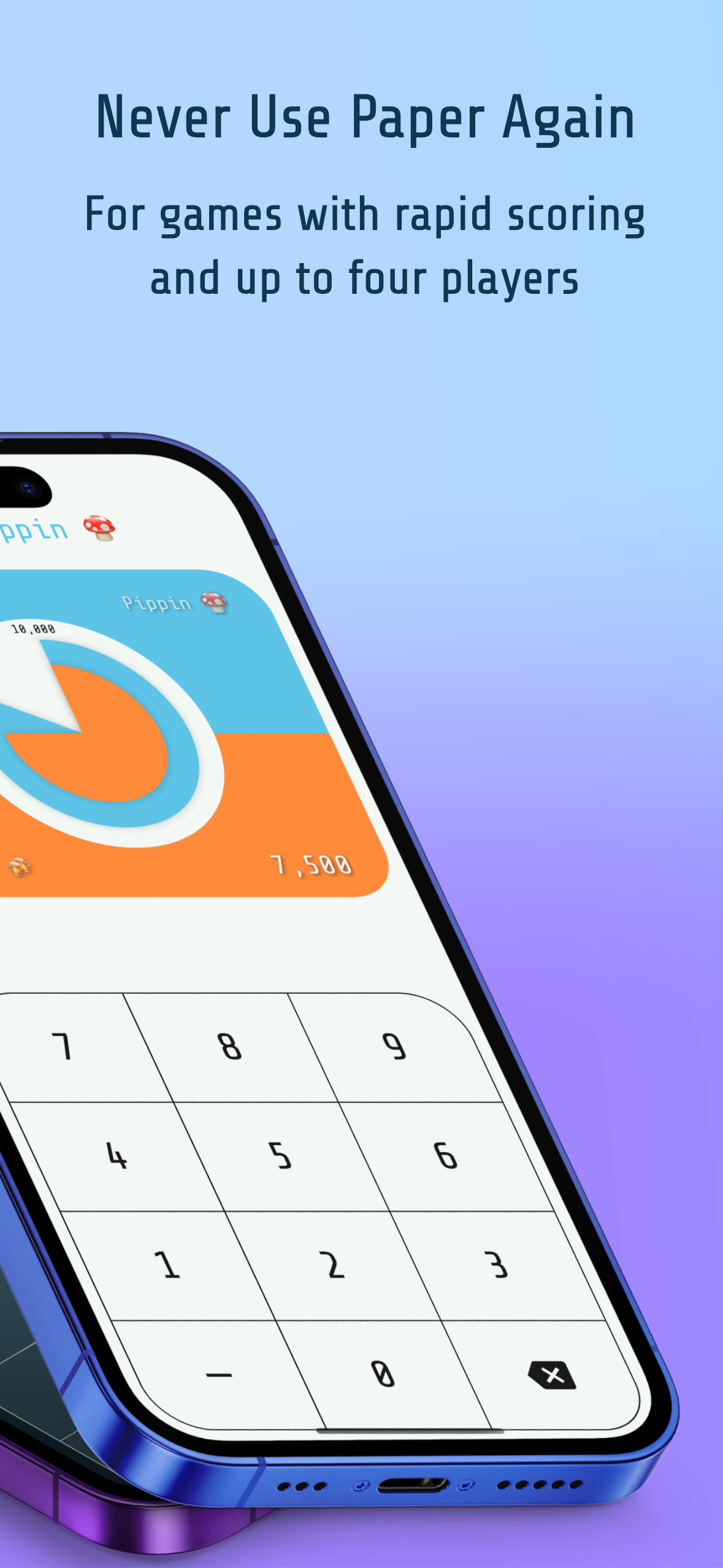 Media Adderpad - Một người ghi điểm trò chơi đơn giản, nhanh chóng và đẹp cho iOS 2