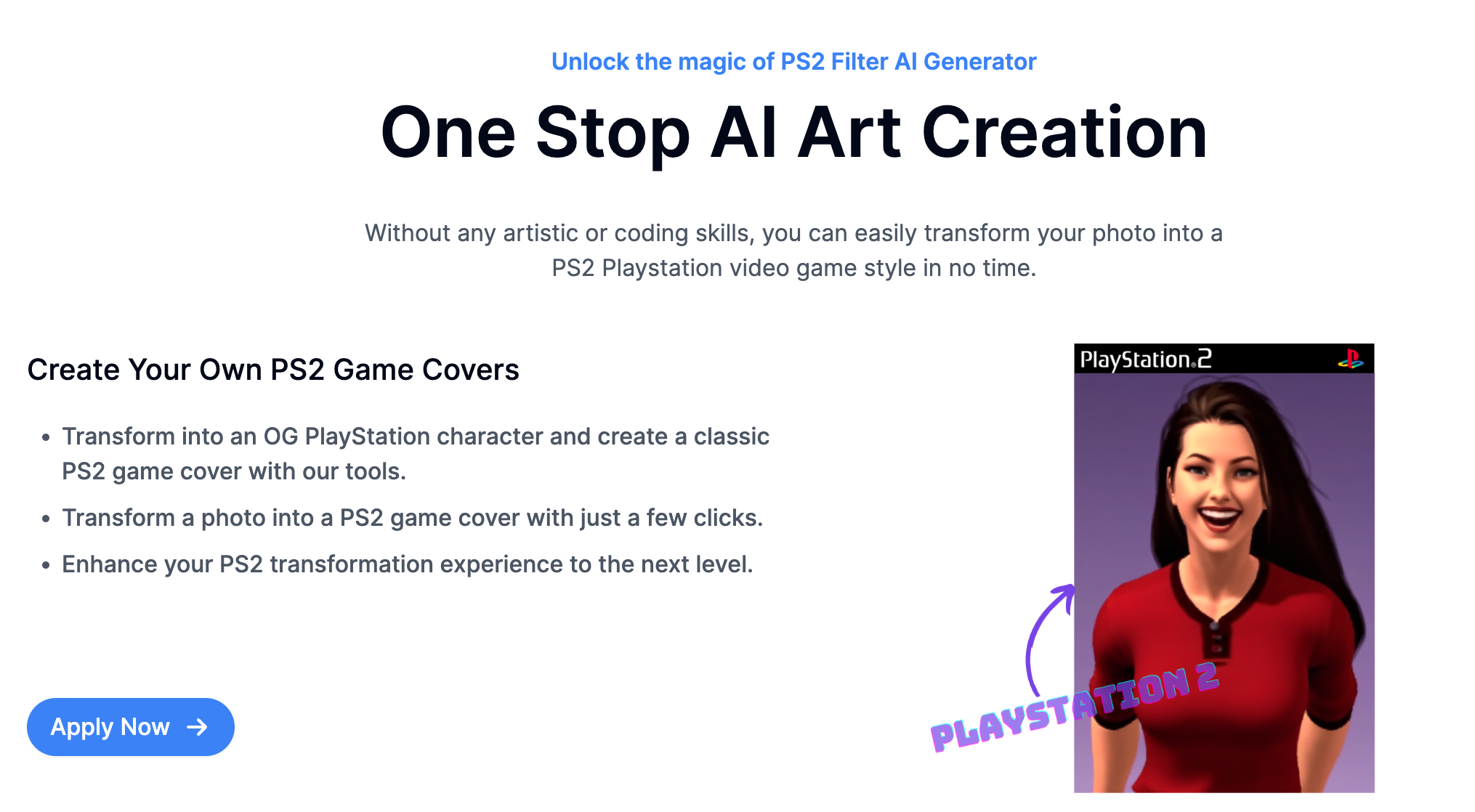 PS2 Filter AI - PS2 Filter AI - PS2 Video Game Style Generator Medien 3