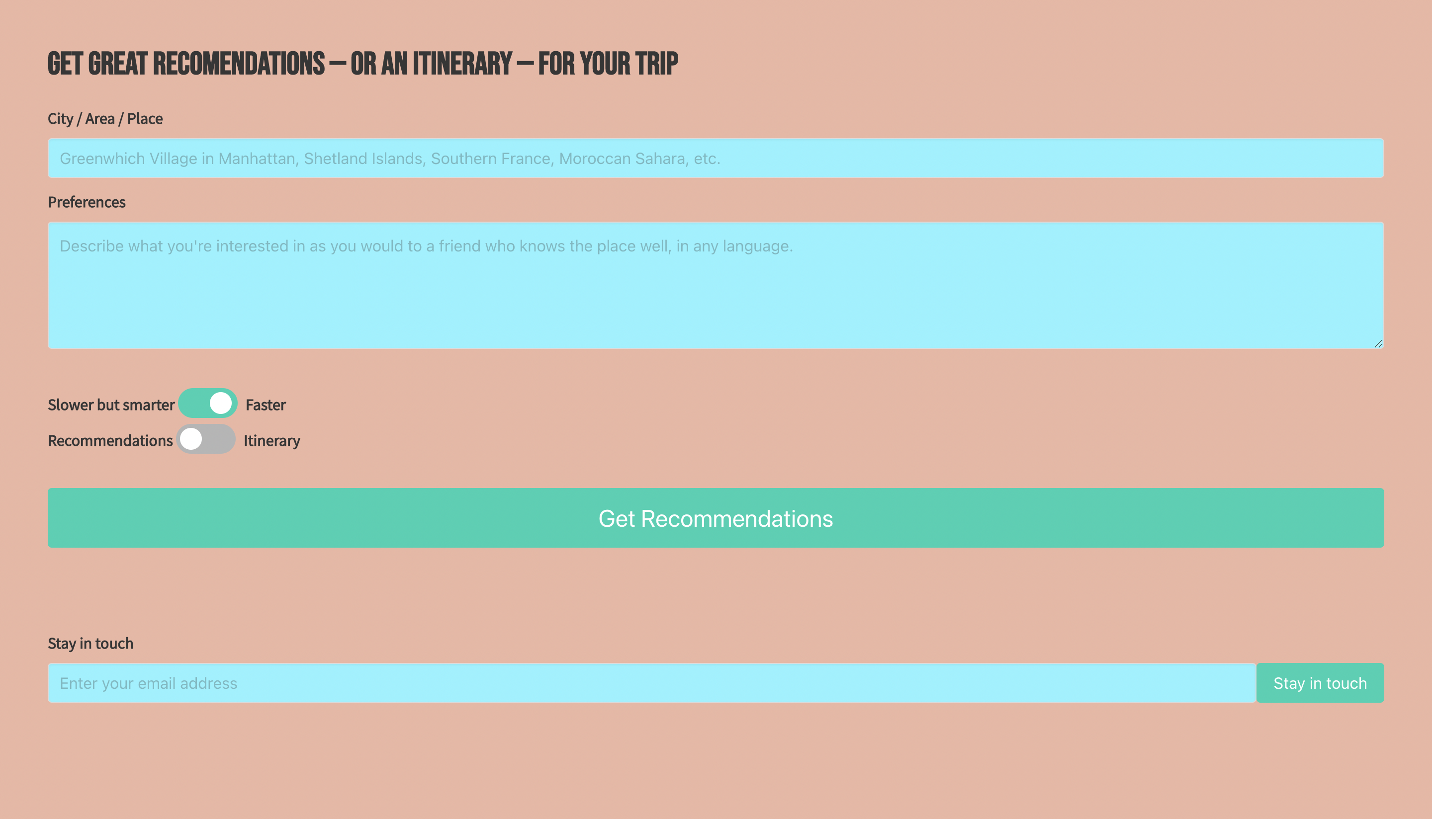 Trip Bespoke - Tailored trip itinerary and recommendations media 1