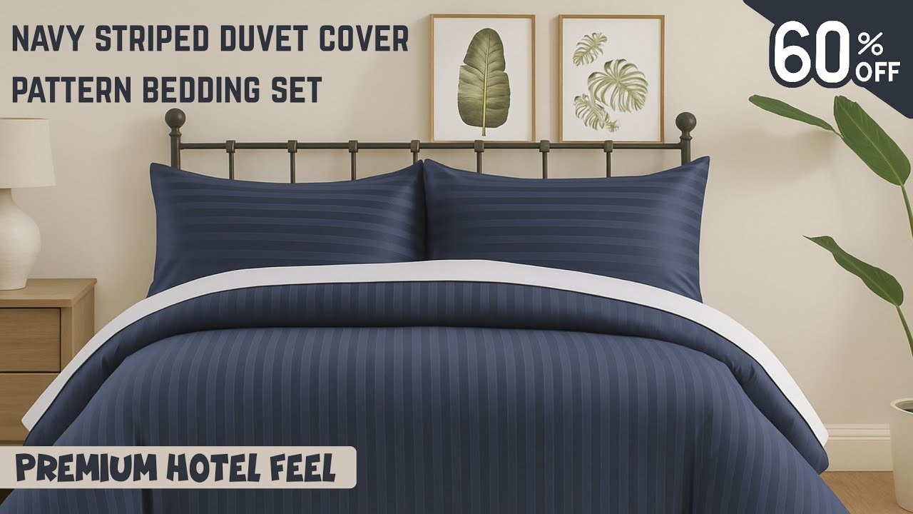 4PC Stripe Bedding Complete Set gallery image