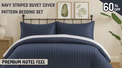 4PC Stripe Bedding Complete Set gallery image