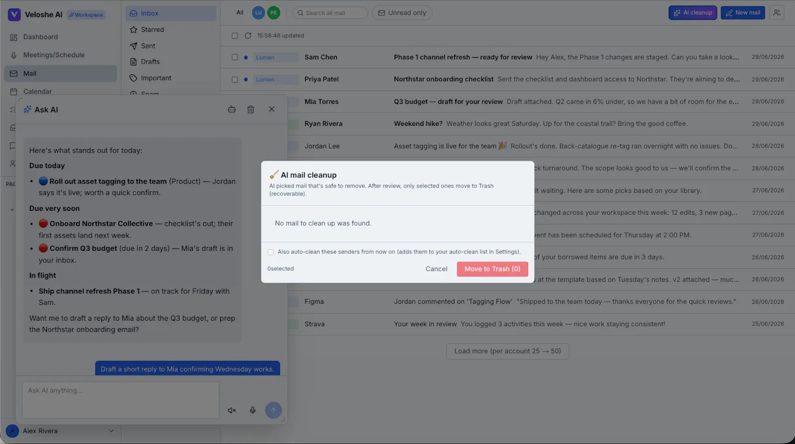 Veloshe AI Workspace screenshot 3