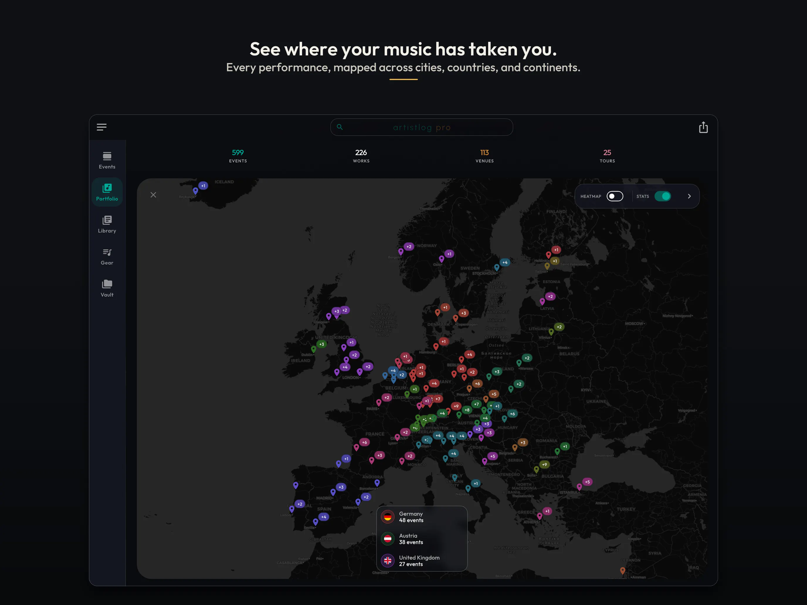 ArtistLog - Concerts, repertoire & gear gallery image