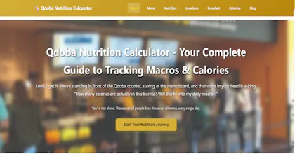 Qdoba Nutrition Calculator gallery image