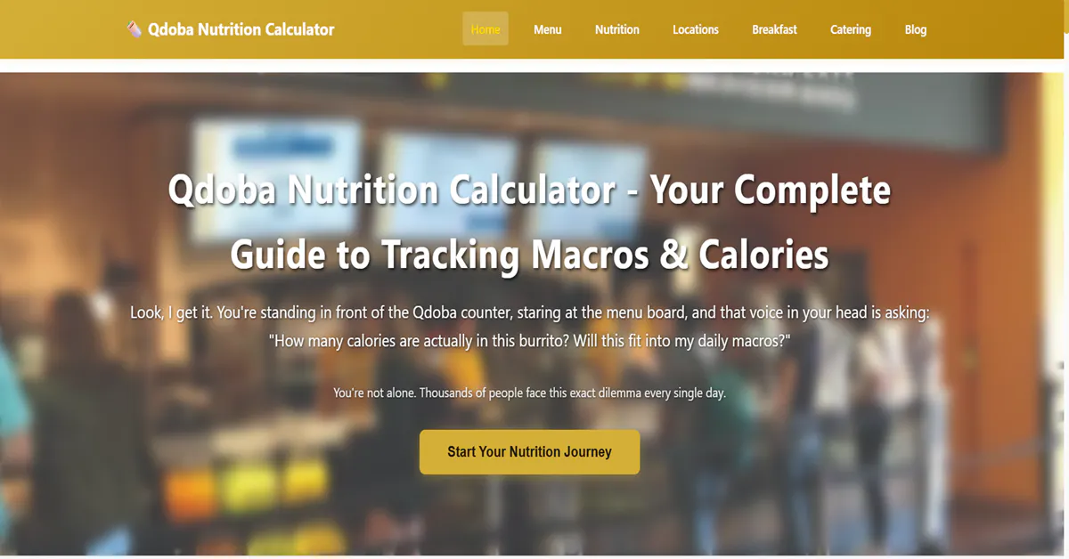 Qdoba Nutrition Calculator 제품 배너