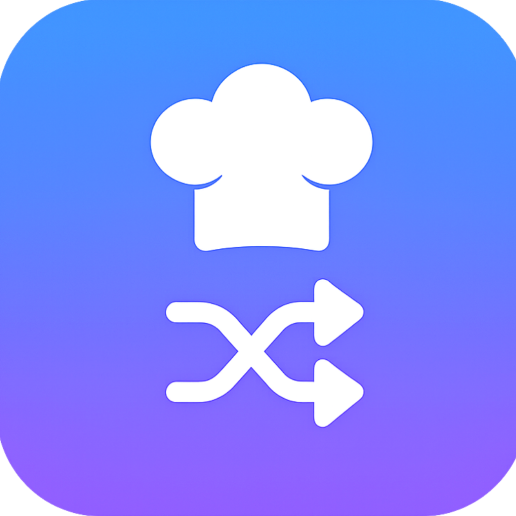 Shuffya - Recipe Collection  - Product Hunt launch logo and brand identity