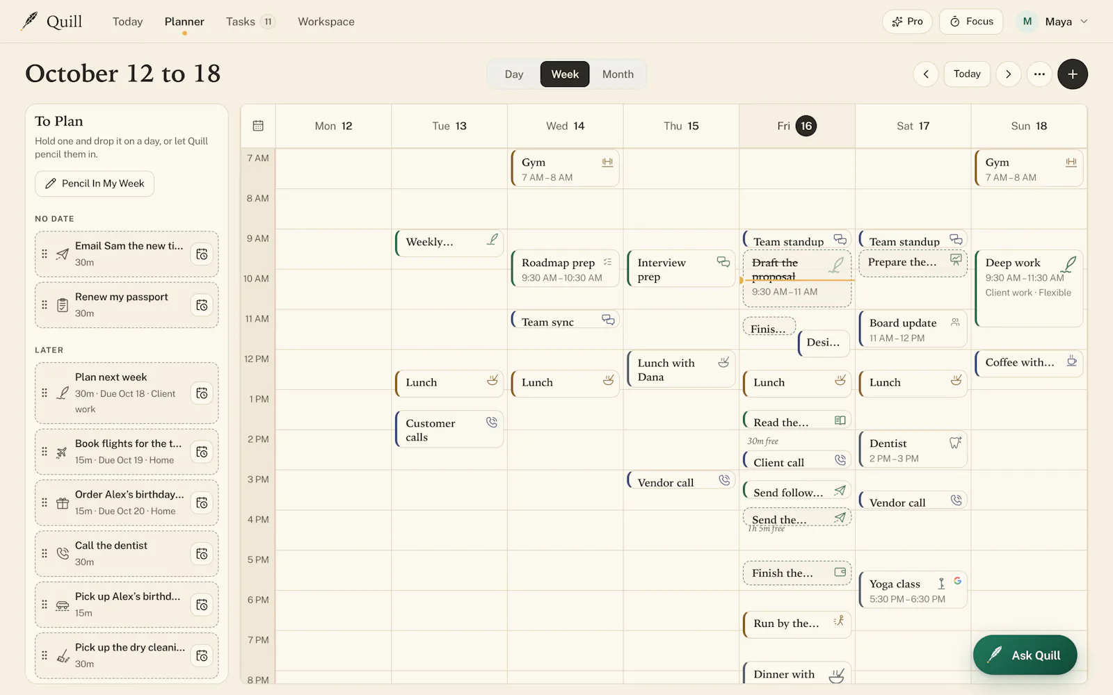 Quill screenshot 2