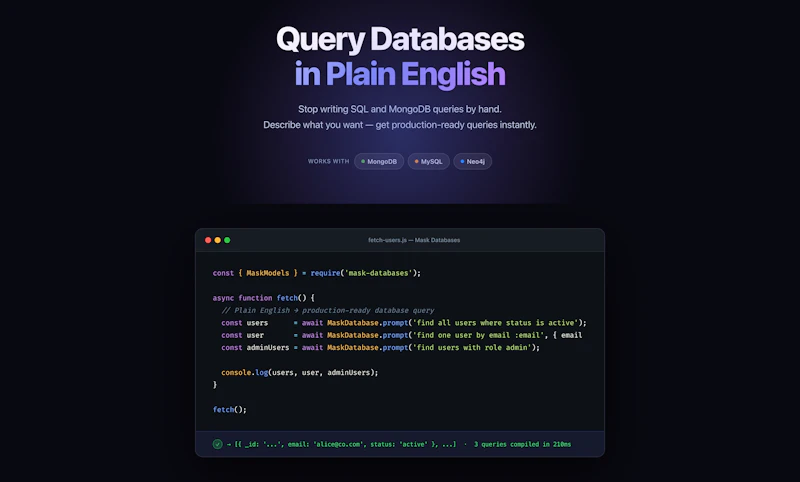 Mask Databases screenshot 1