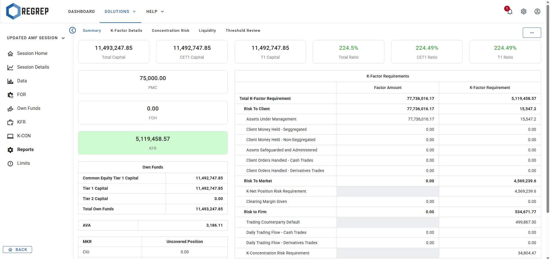 REGREP - Screenshot 3 showing product features and functionality