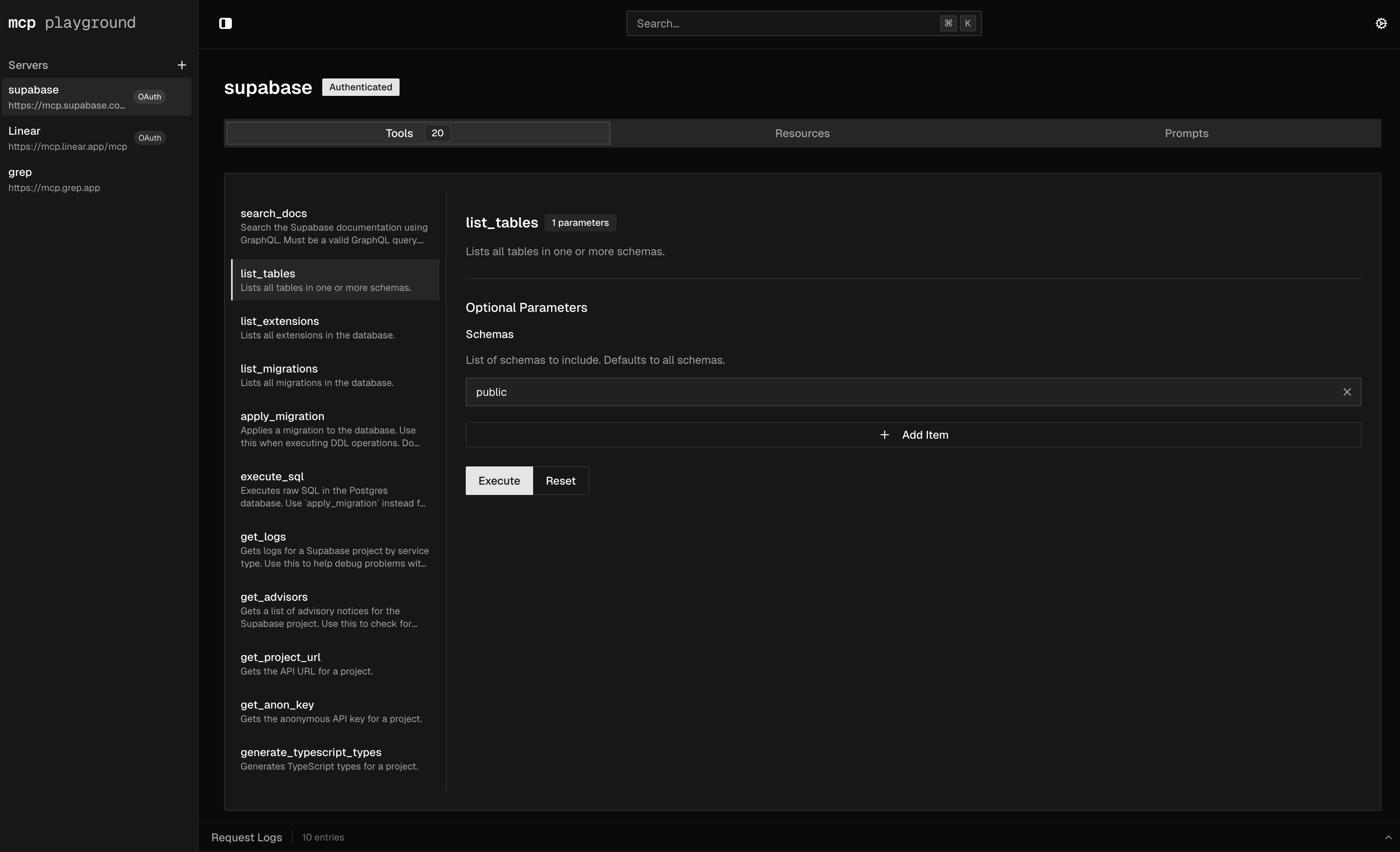 MCP Playground - Screenshot 2 preview