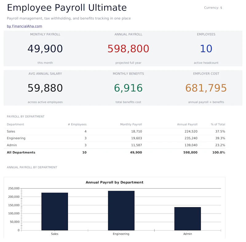 FinancialAha! Ultimate Spreadsheets screenshot 39