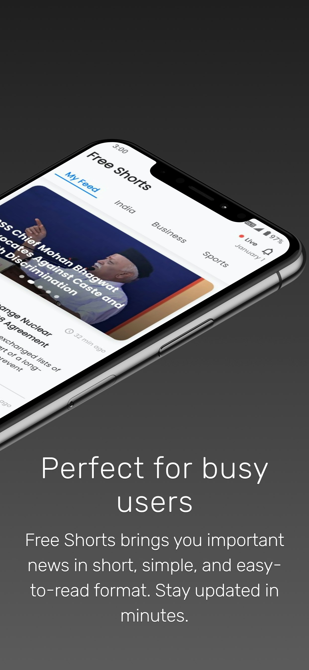 Free Shorts - Screenshot 2 showing product features and functionality