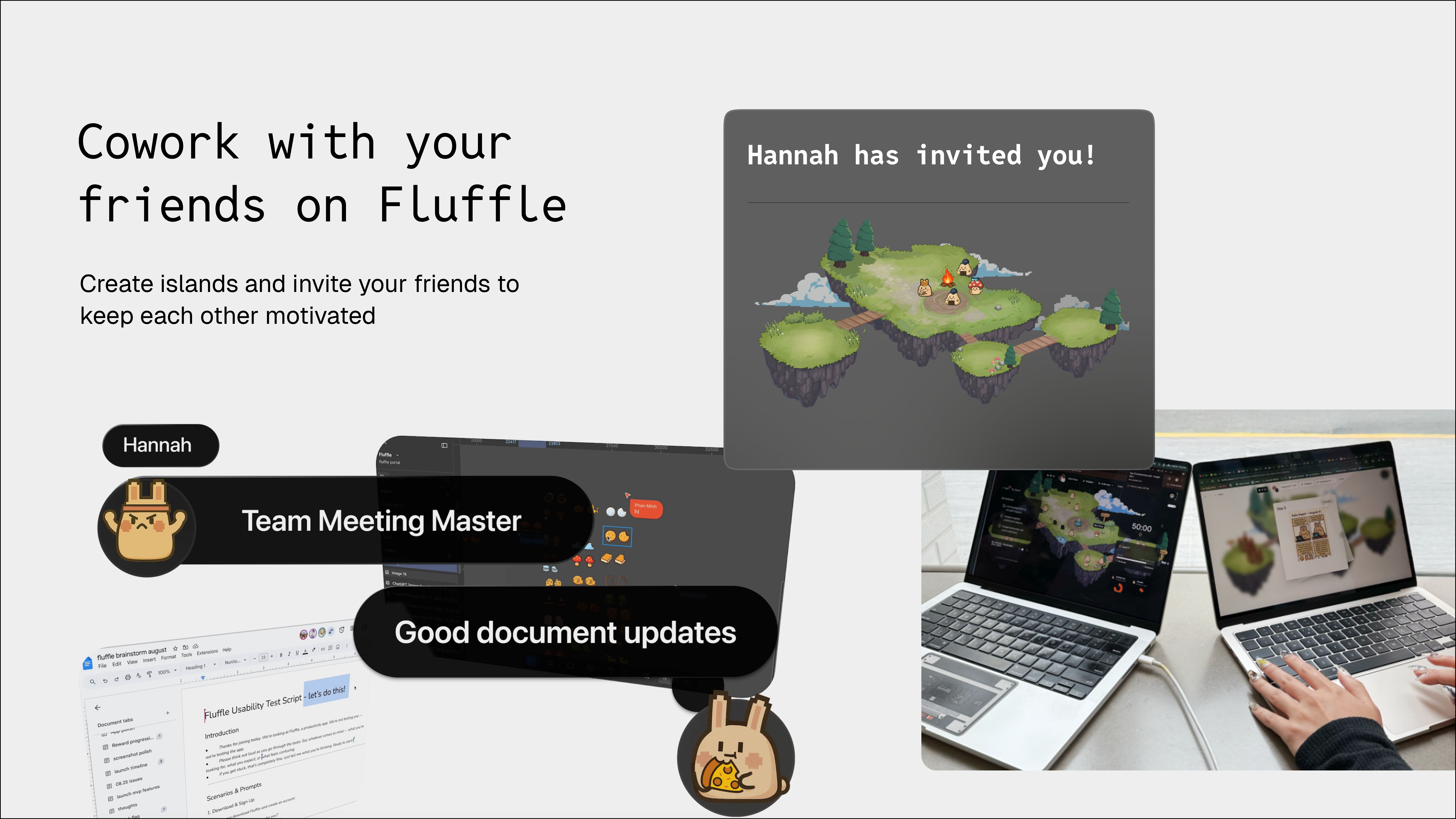 Média Fluffle - I see ya, Focus — the AI social workspace. 4