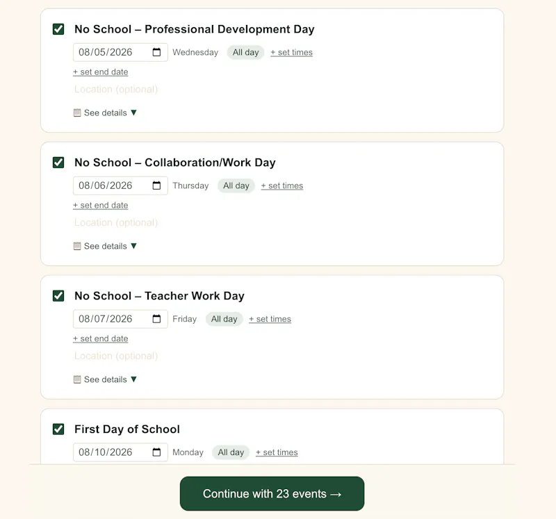 KalendarKid screenshot 6