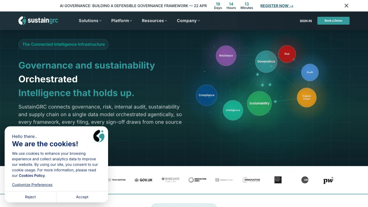 SustainGRC screenshot 1