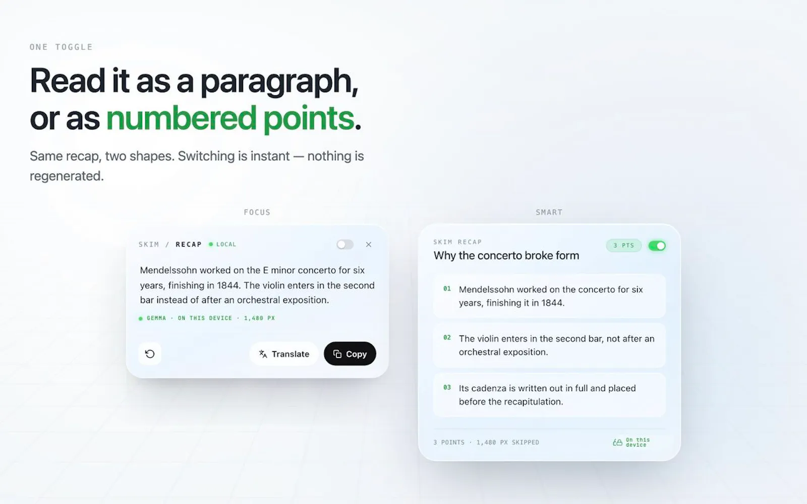 Skim Recap screenshot 6