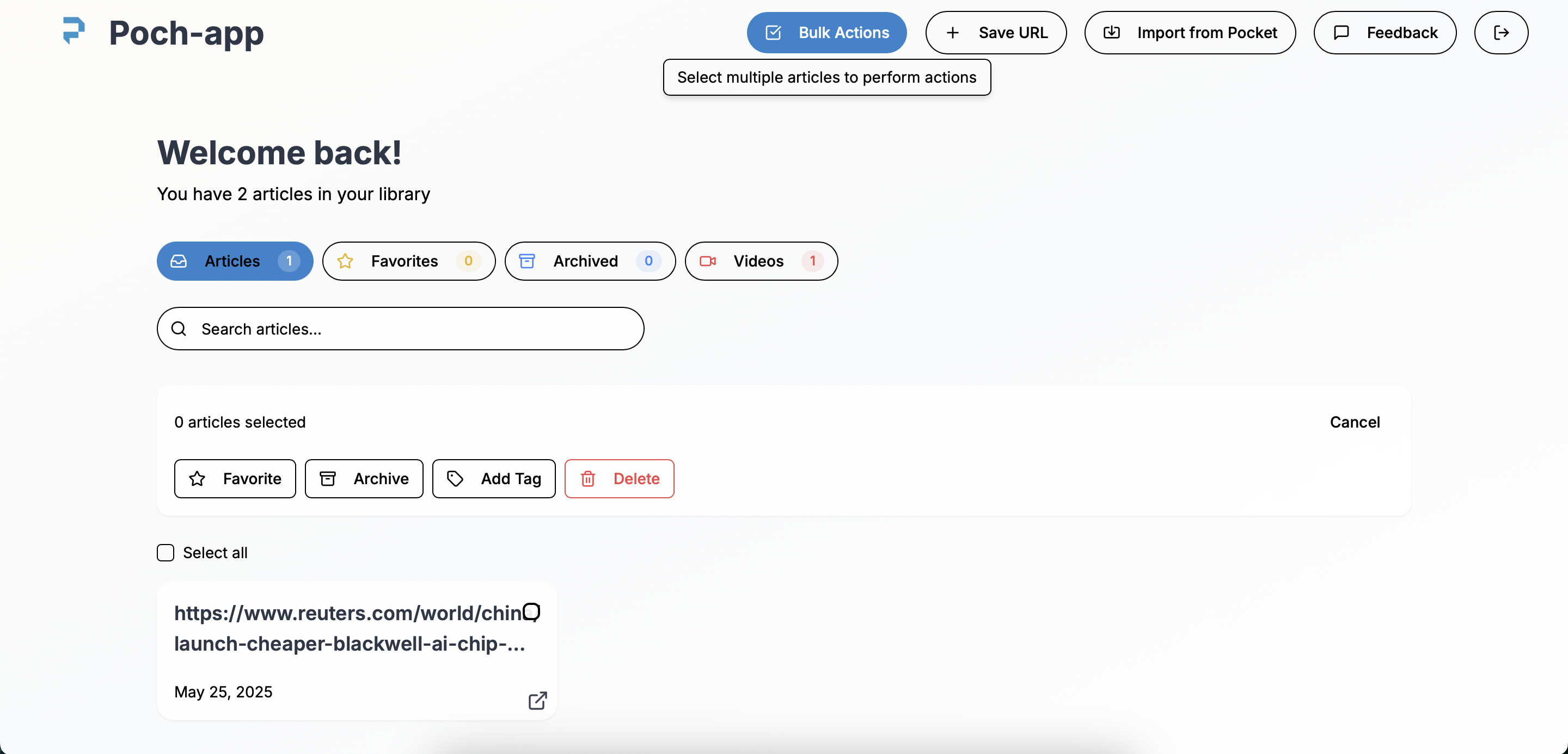 pra-app - 口袋的替代品。保存文章和视频。媒体4