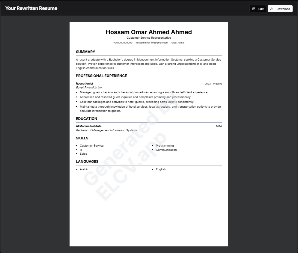 ELCV.APP - AI REVISA Builder - Construya un CV profesional con IA en 1 minuto, sin registro media 4