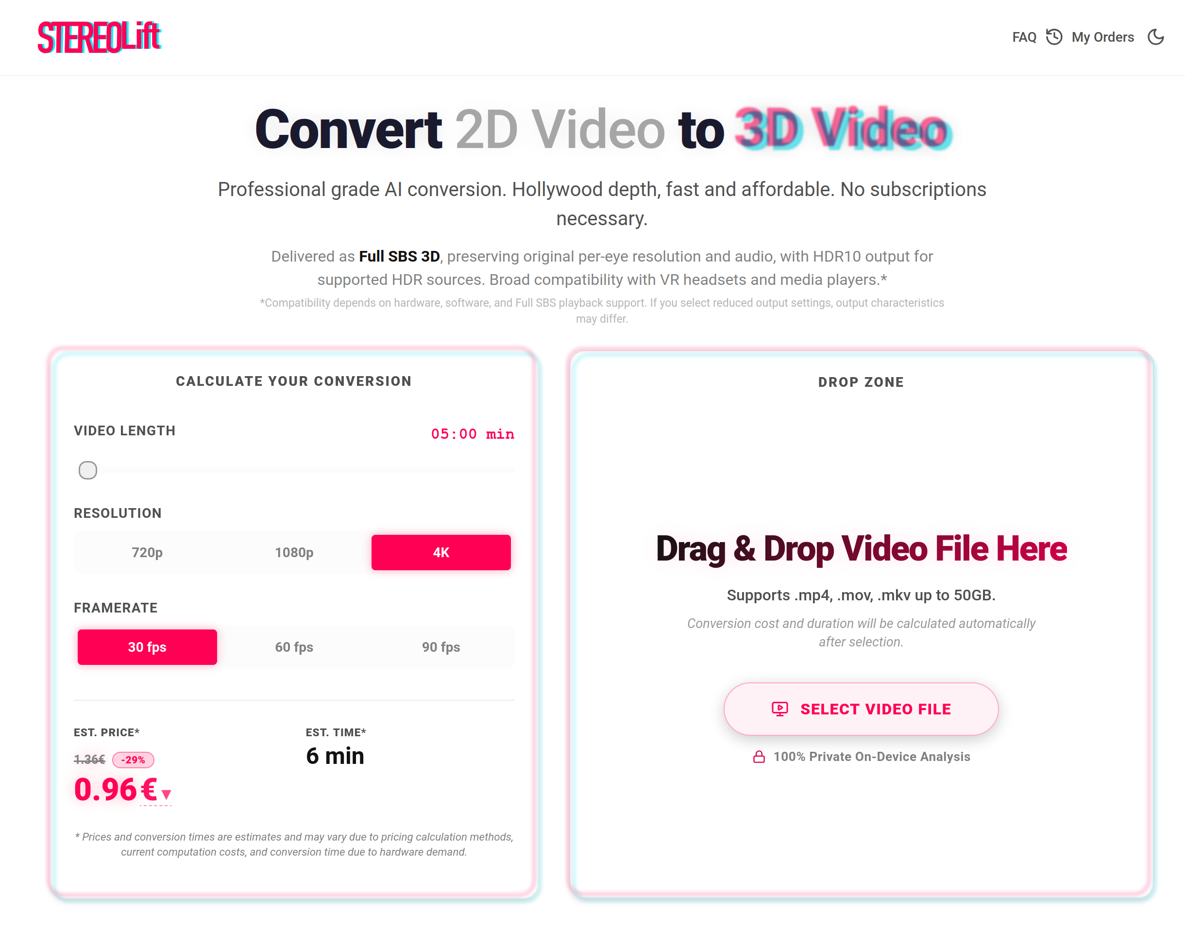 StereoLift 2D to 3D video conversion gallery image