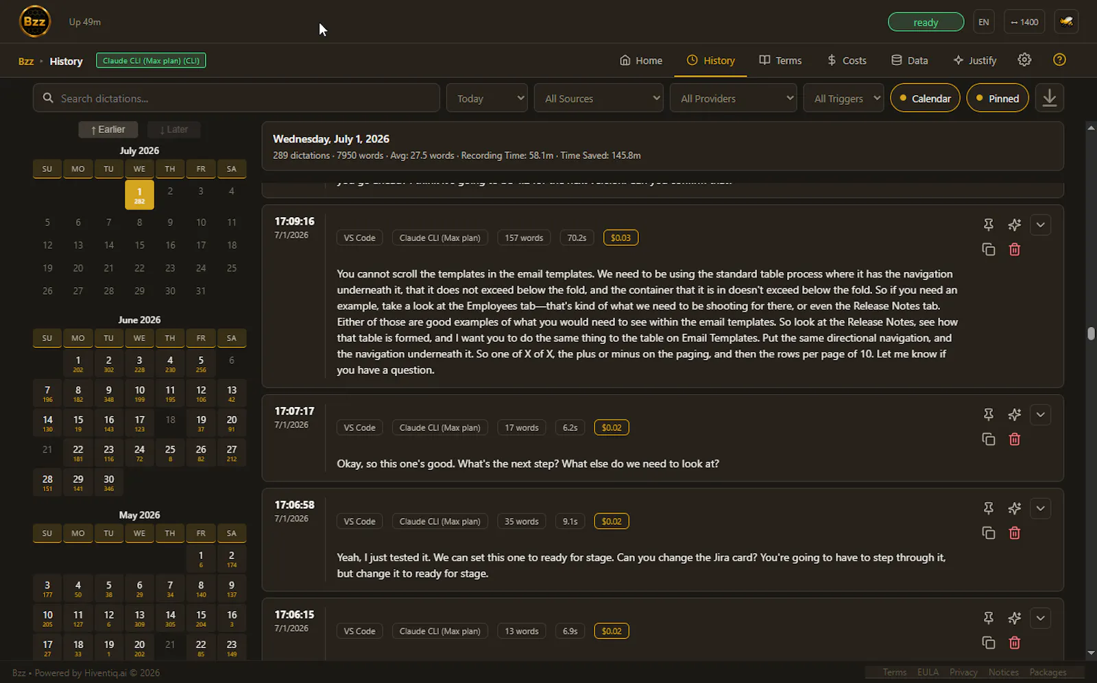 Bzz — Not your ordinary voice-to-text screenshot 2