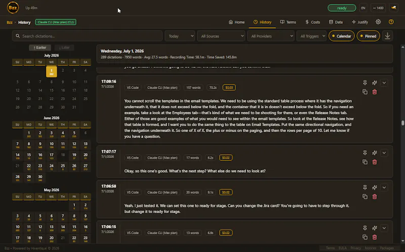 Bzz — Not your ordinary voice-to-text screenshot 2