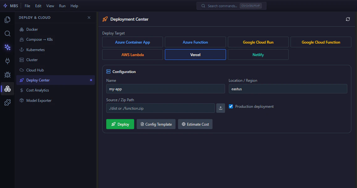 MBS Workbench screenshot 1