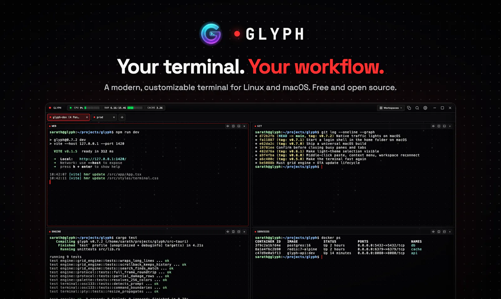 Glyph screenshot 2