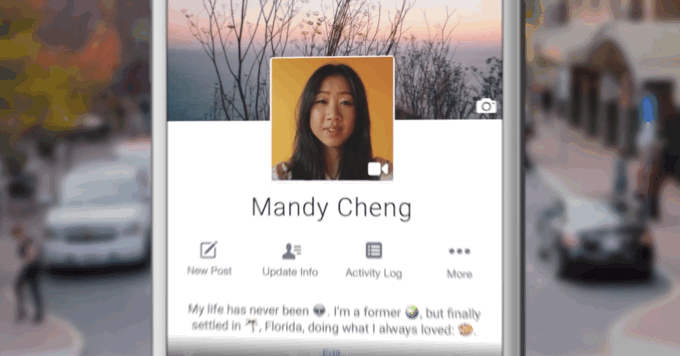 Facebook 7-Second Looping Profile Video Pic Image