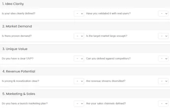 QuickStart Business Idea Scorecard gallery image