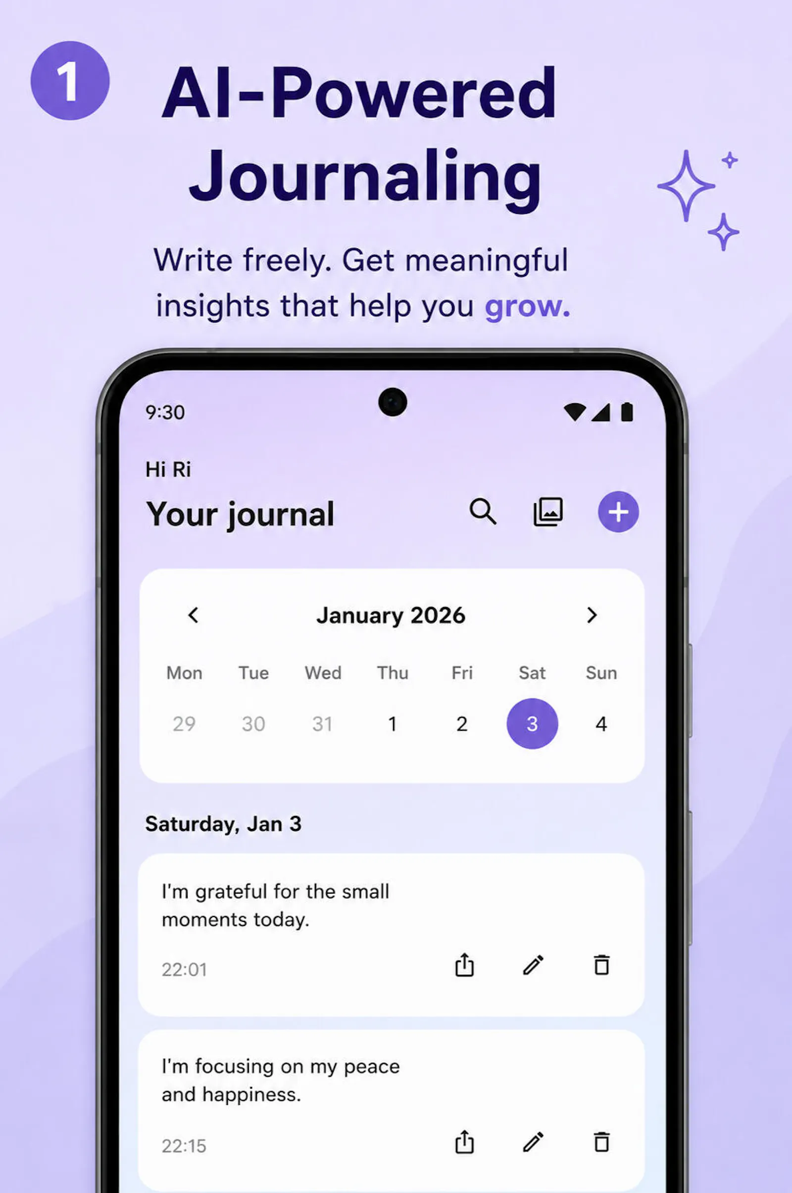AI journal - Quiet Lines  screenshot 2