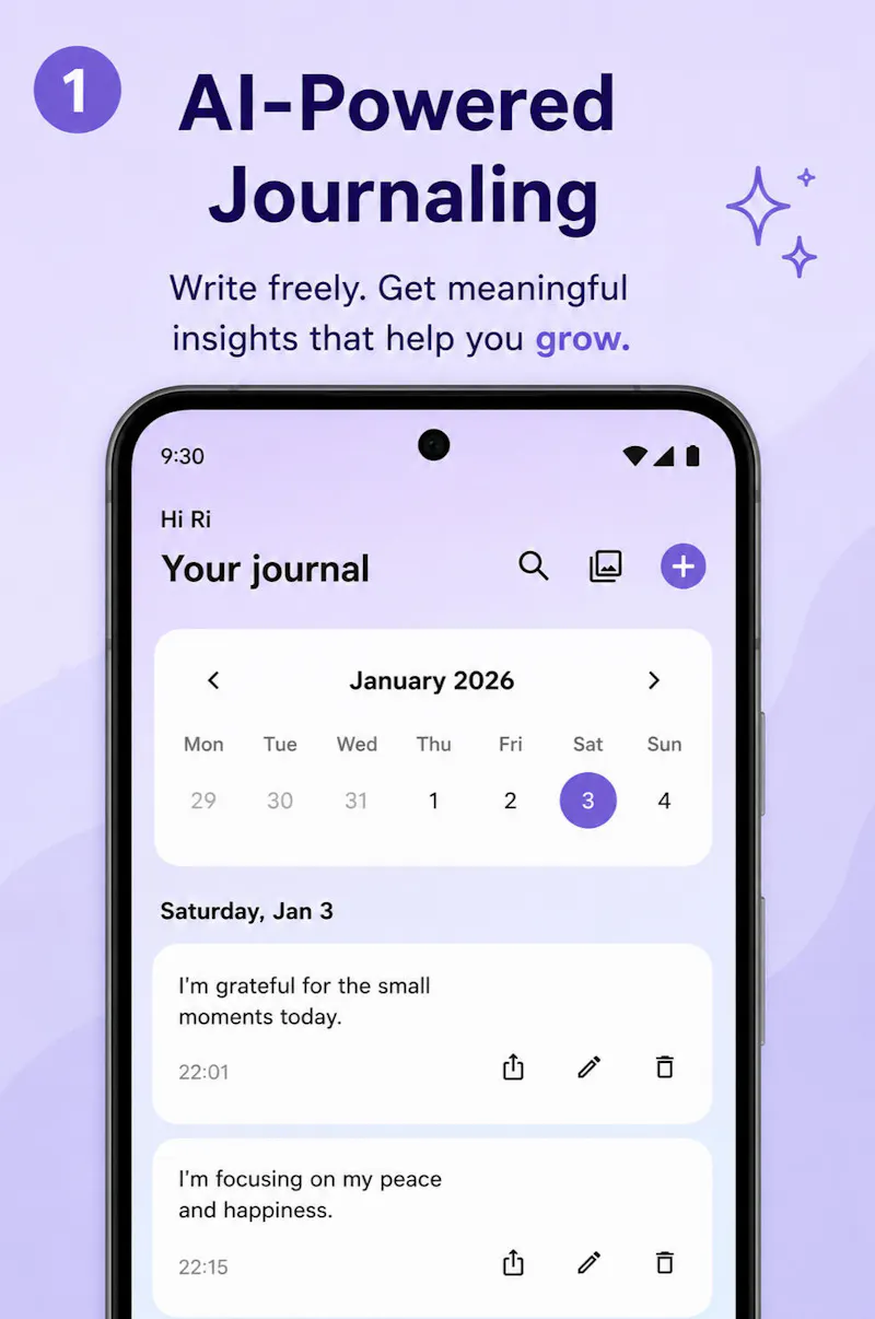 AI journal - Quiet Lines  screenshot 2