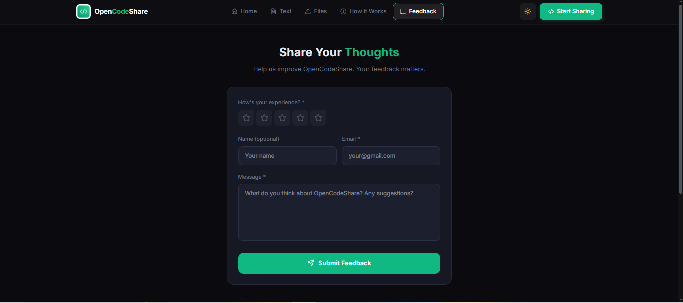 OpenCodeShare gallery image
