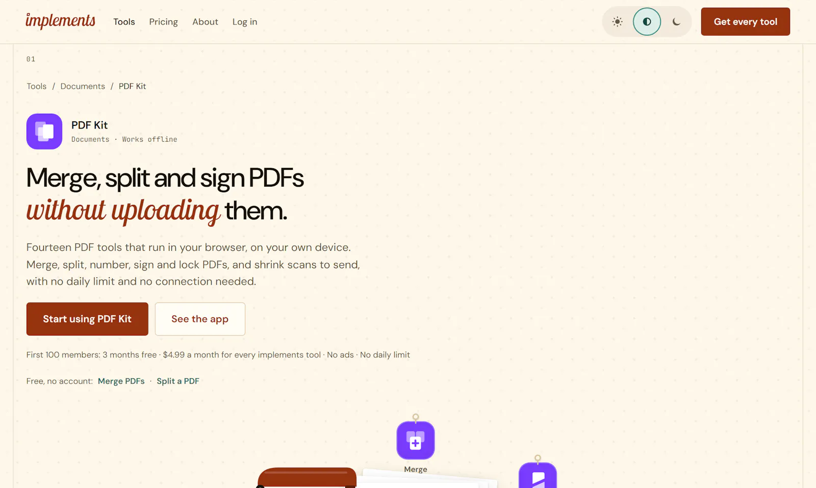 implements screenshot 3