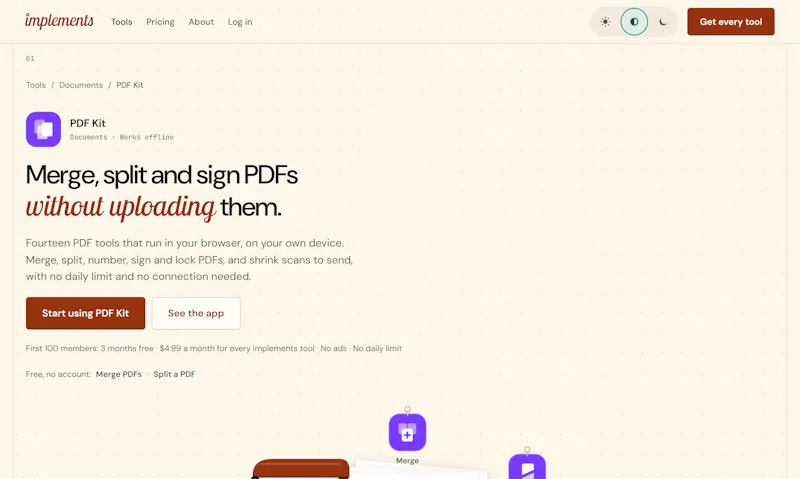 implements screenshot 3