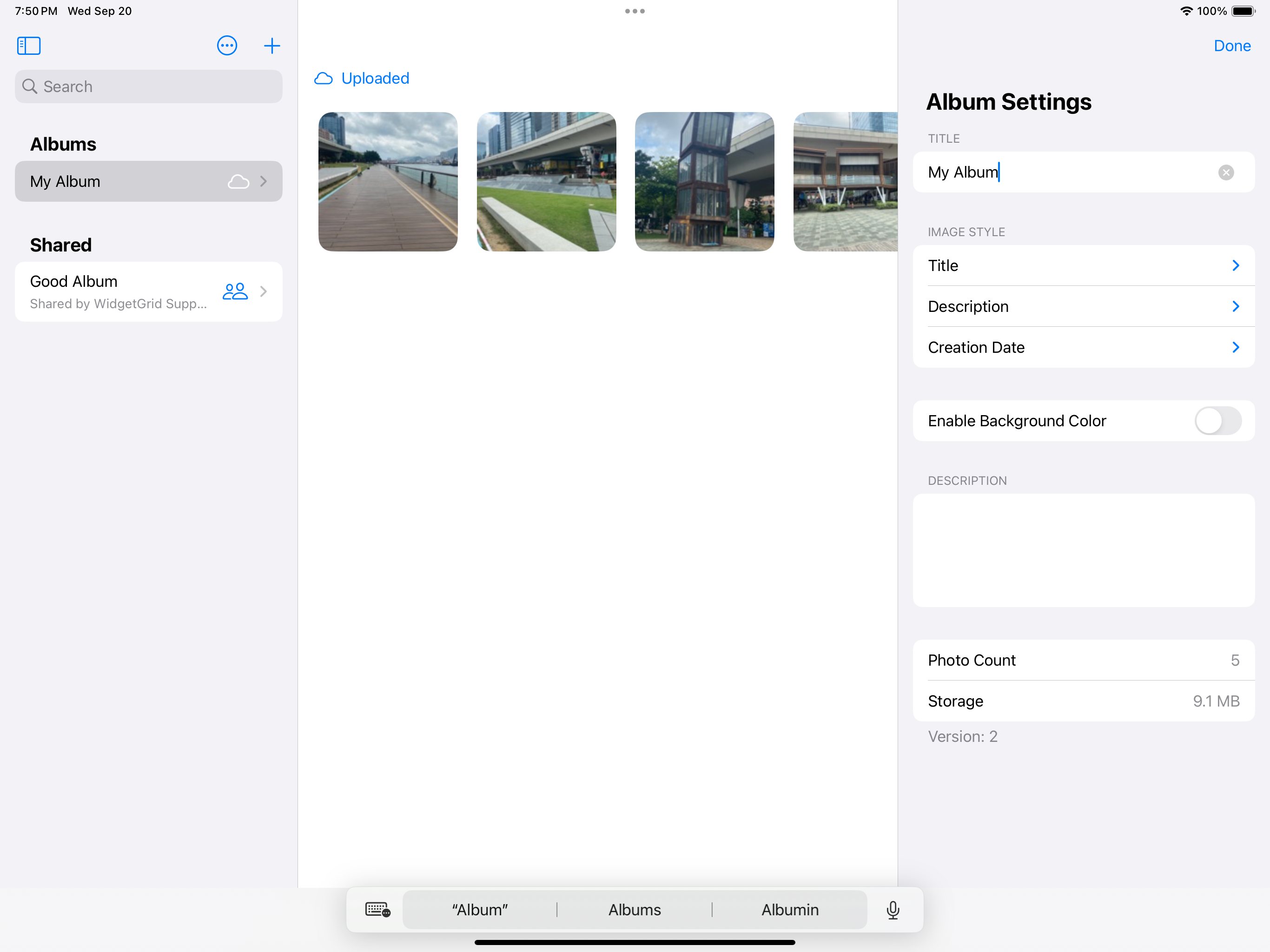 Mingki Album Widgets Medien 9