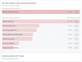 Website feedback tool for WordPress gallery image