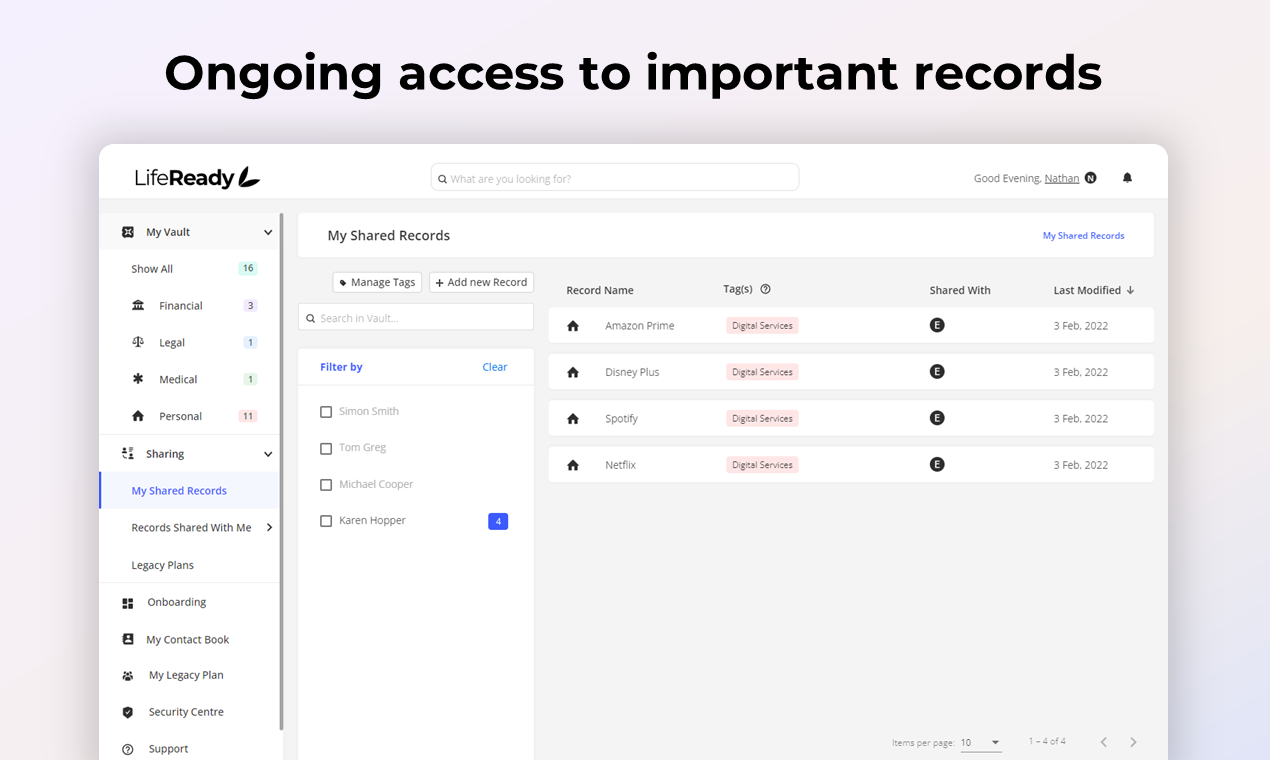 LifeReady - Доступ к важным документам в чрезвычайной ситуации медиа 4