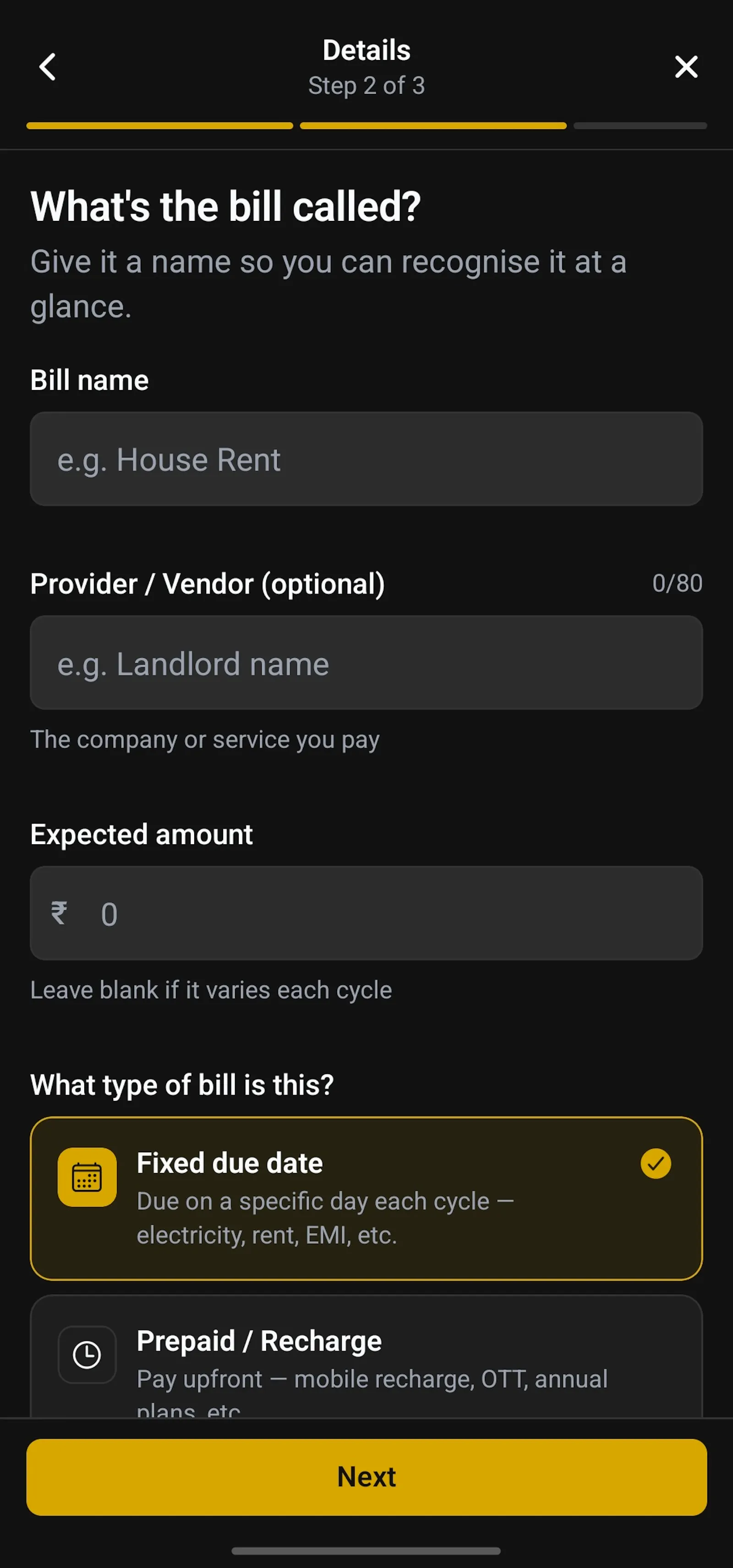 Bill Reminder screenshot 7