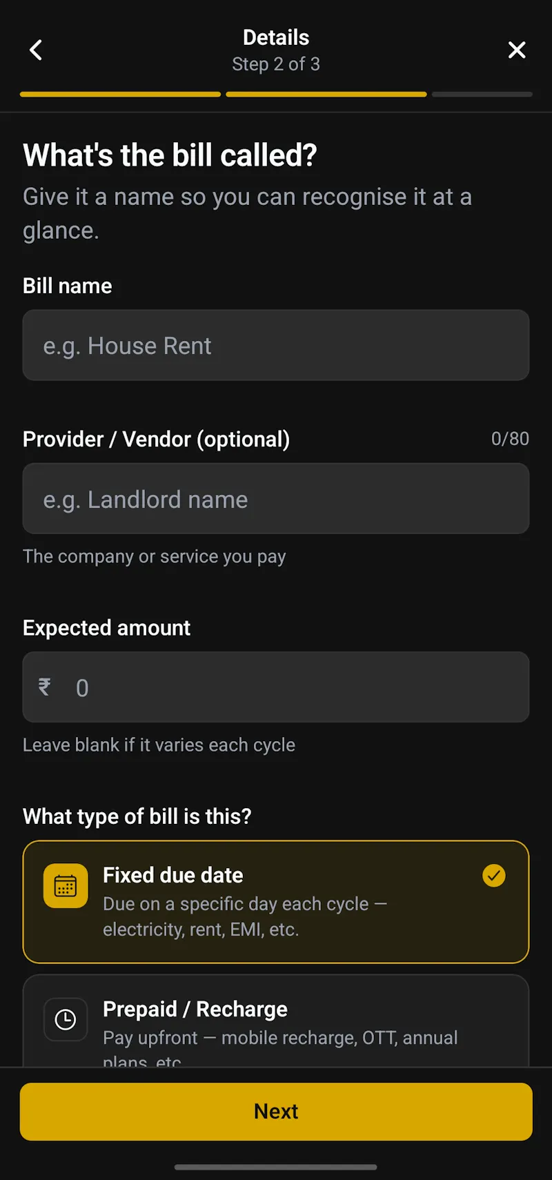 Bill Reminder screenshot 7