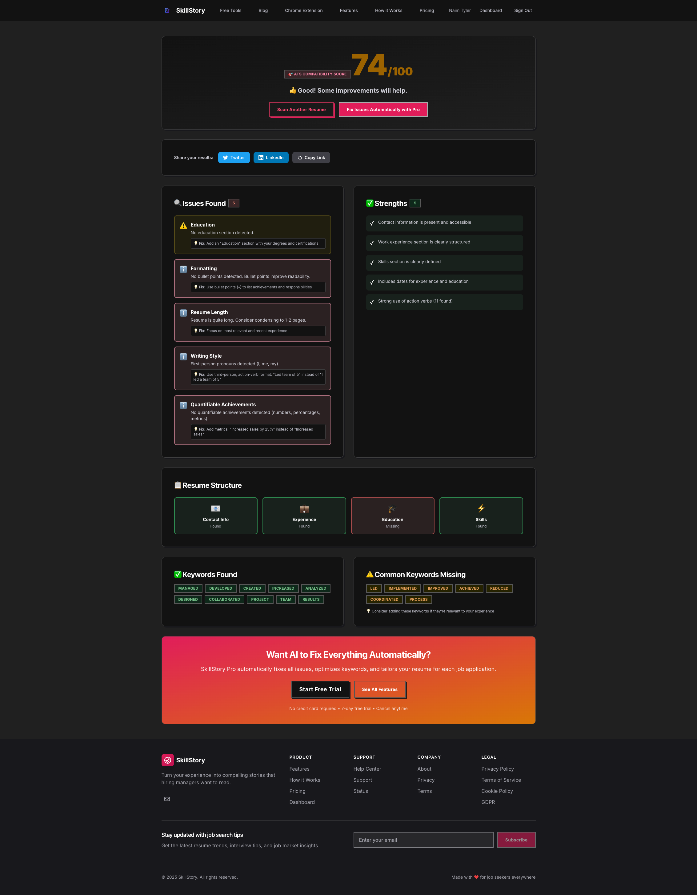 SkillStory - Job Hunter & Resume Builder gallery image