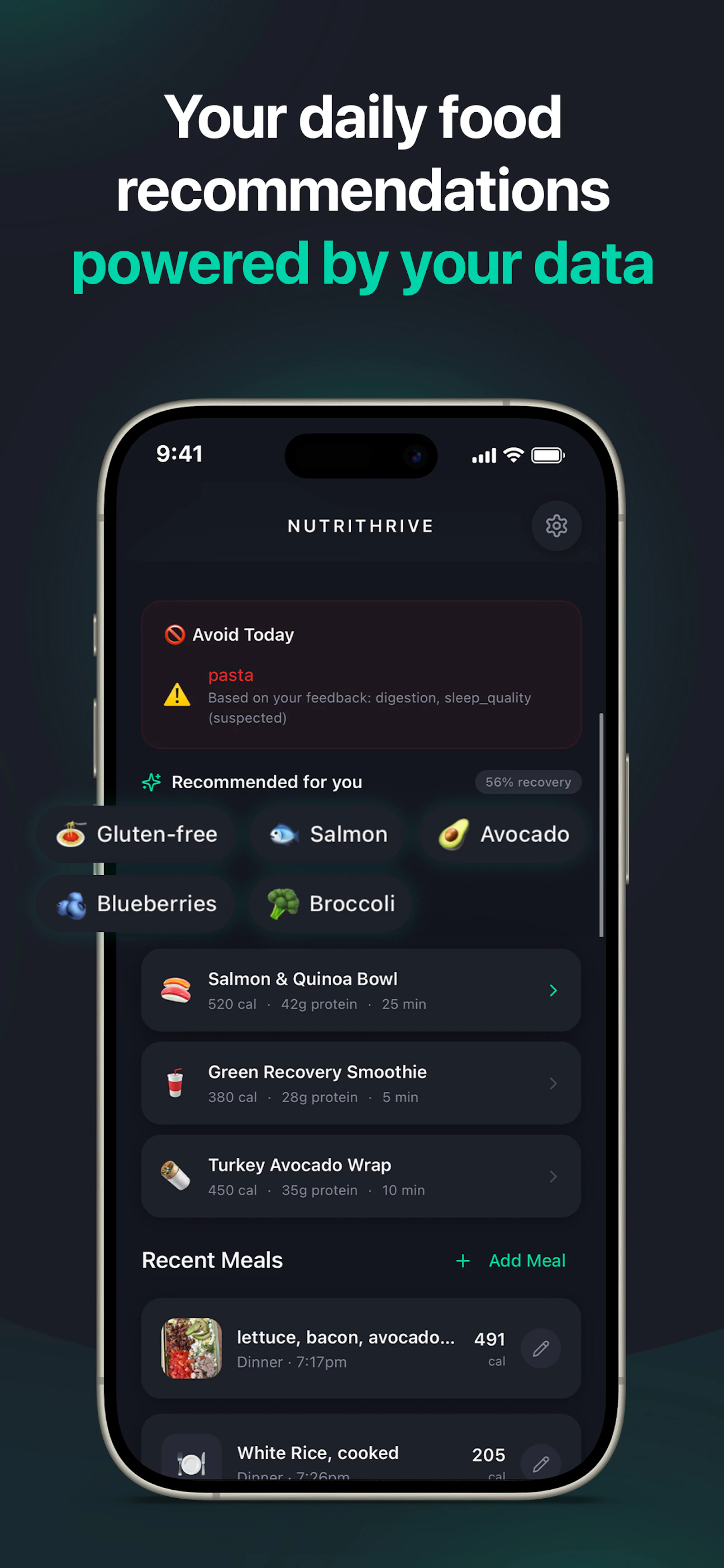 NutriThrive AI Nutrition Coach screenshot 2
