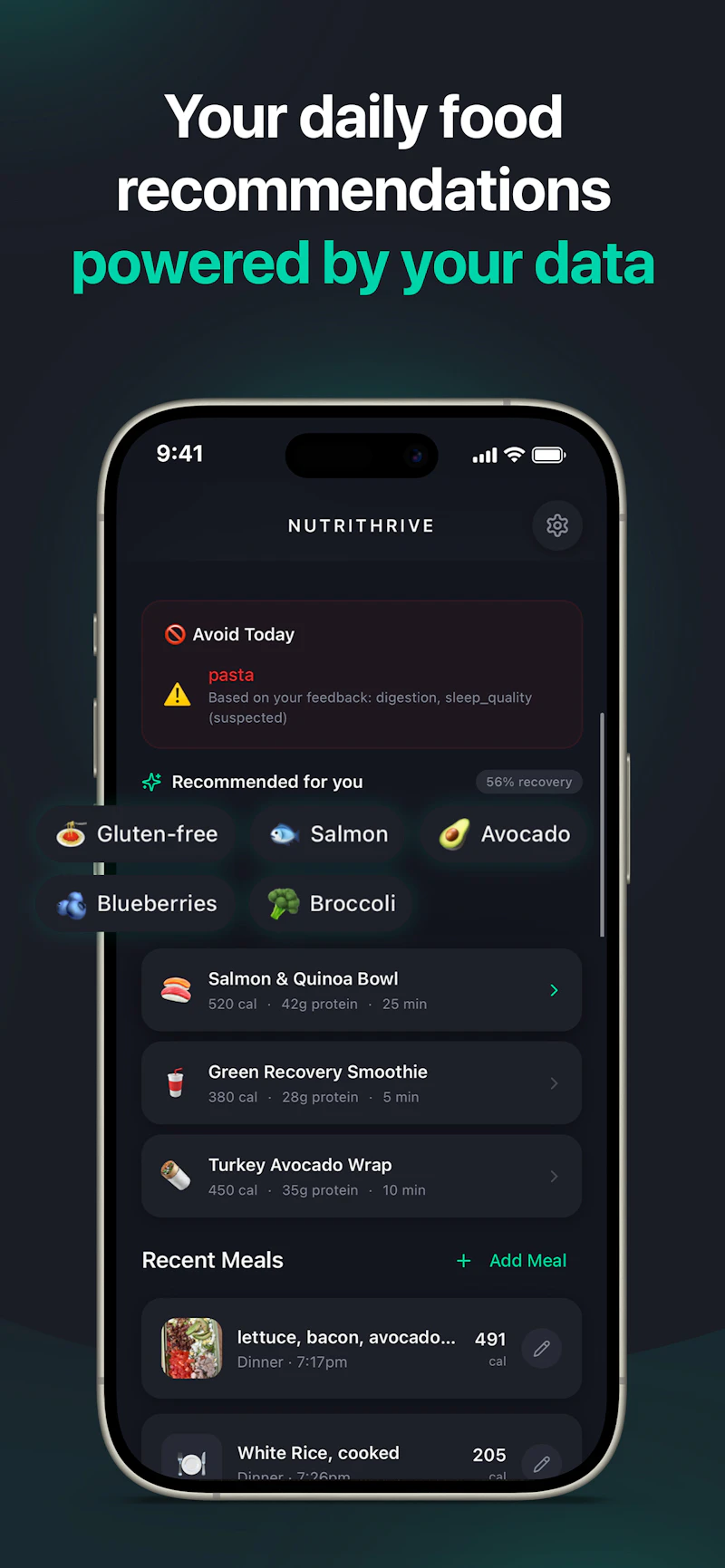 NutriThrive AI Nutrition Coach screenshot 2
