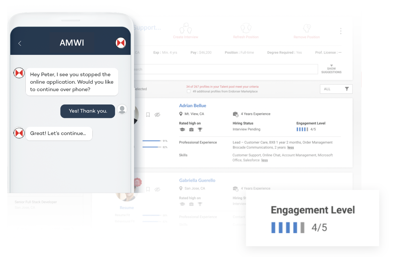 Amwi.ai-AI Recruiter for hiring managers gallery image