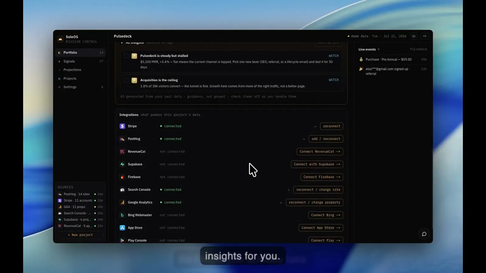 SoleOS screenshot 1 (video preview)