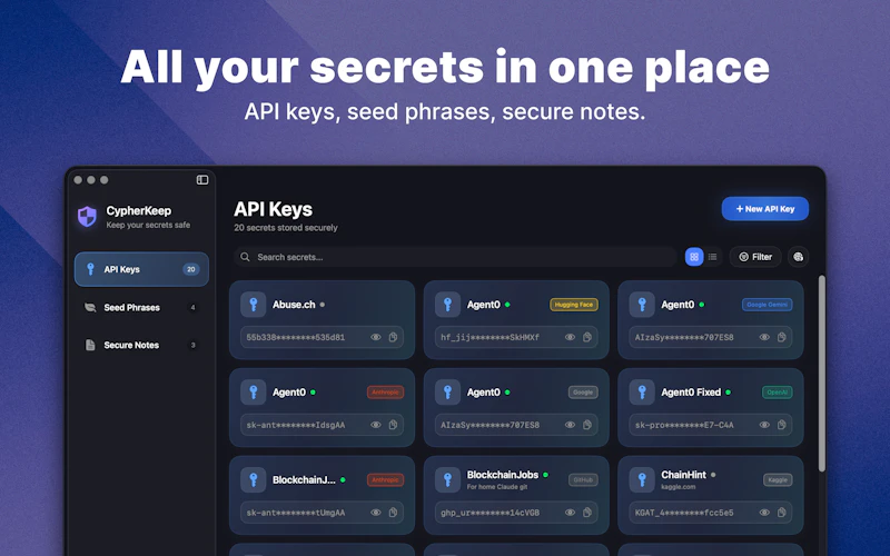 CypherKeep — Credential Manager for Mac screenshot 2